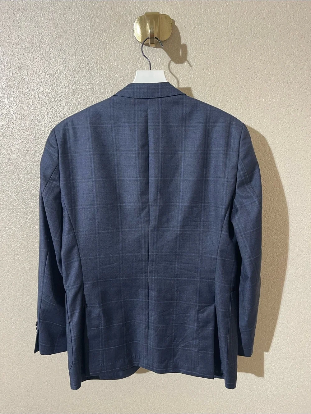 Hugo Boss Navy Windowpane Sport Coat